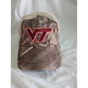 Men's VT Baseball Hat  Top Of The World Adjustable Band Camo Breathable Mesh